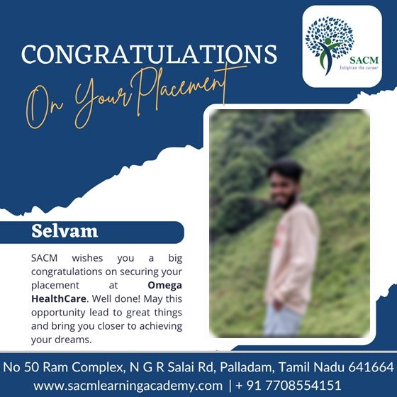 Selvam — placed at Omega Healthcare