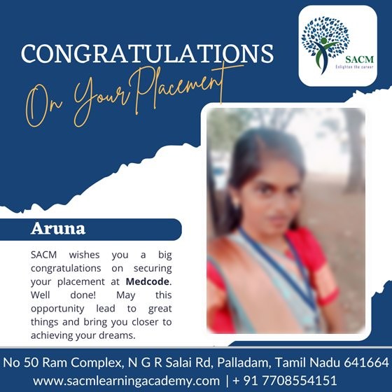 Aruna — placed at Medcode
