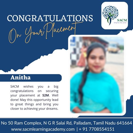Anitha — placed at S2M Health